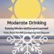 Moderate Drinking Book cover with stylized image of sun and snowflake