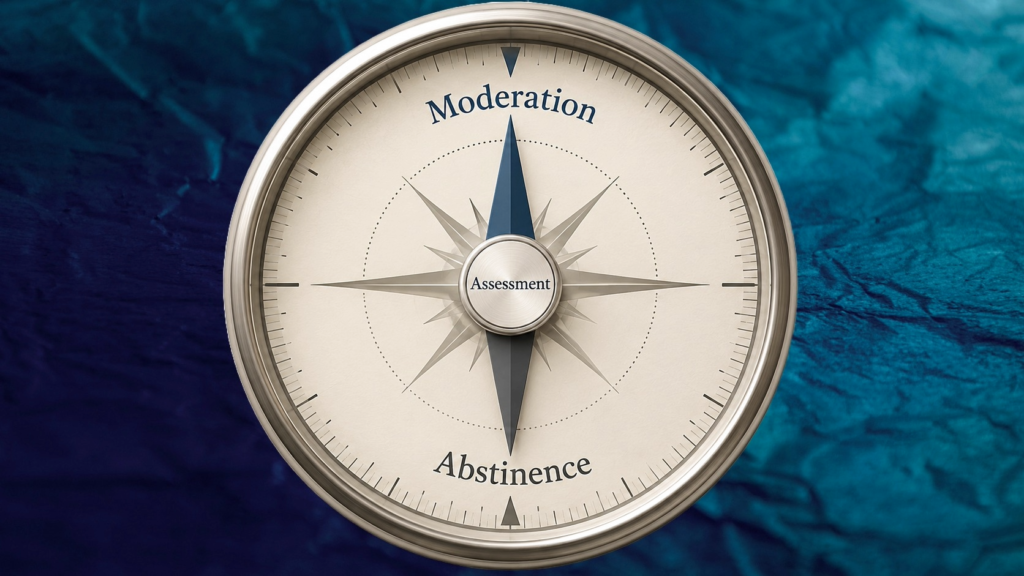 is moderate drinking possible image of a compass